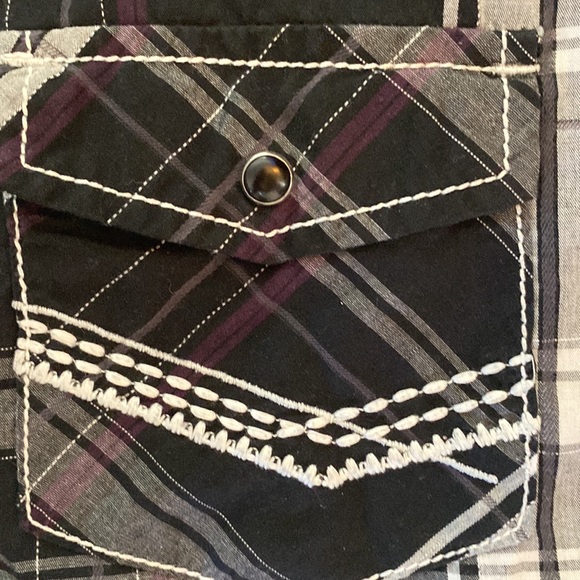 Chalc Mens Short Sleeve Shirt Size Large - Picture 3 of 8